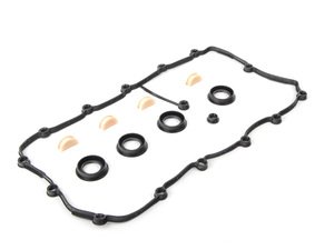 ES#2723996 - 077198025C - Valve Cover Gasket Set - Left - Cylinders 5-8 - Elring - Audi