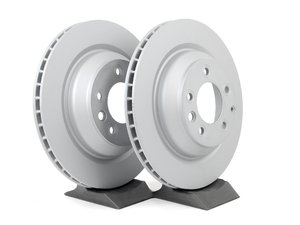 ES#2543479 - 95535240300KT1 - Rear Brake Rotors - Pair - Rear axle fitment - Both left and right - Zimmermann - Porsche