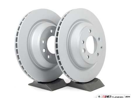 ES#2543479 - 95535240300KT1 - Rear Brake Rotors - Pair - Rear axle fitment - Both left and right - Zimmermann - Porsche