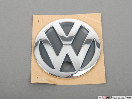 ES#313266 - 1J5853601C739 - "VW" Emblem - Chrome emblem on rear trunk lid - Genuine Volkswagen Audi - Volkswagen