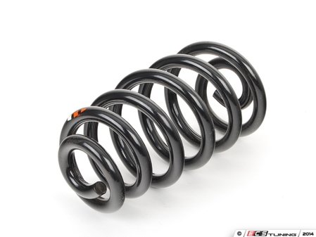 ES#437219 - 8E0511115DD - Rear Coil Spring - Priced Each - Factory replacement rear spring - For models with 1 white and 2 orange paint markings - Genuine Volkswagen Audi - Audi