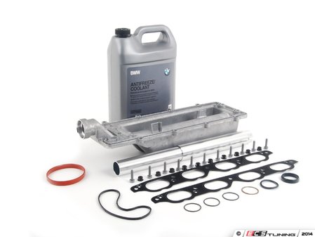 ES#2724583 - 11141439975KT - Water Pipe Service Kit  - Addresses common low-mileage failure caused by poor OEM o-ring/pipe design. Includes everything needed for a basic water pipe replacement - Assembled By ECS - BMW