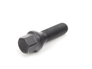 ES#2731015 - 14254001SW - Conical Seat Wheel Bolt - 14x1.25x40mm - Priced Each - Black wheel bolt made with aftermarket wheels and spacers in mind - H&R - BMW