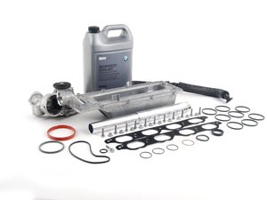 ES#2738446 - 11141439975KT4 - advanced Water Pipe Service Kit  - More advanced service kit with Graf water pump with metal impeller - Assembled By ECS - BMW