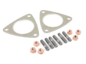ES#2576236 - 4F0253115AKT1 - Downpipe Hardware Kit - Contains all of the hardware you need to install new downpipes on your Audi - Assembled By ECS - Audi