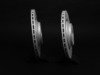 ES#2539140 - 4F0601FXSGMTLR - Rear Dimpled & Slotted Brake Rotors - Pair (330x22) - (NO LONGER AVAILABLE) - Featuring GEOMET protective coating. - ECS - 