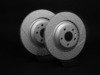 ES#2539140 - 4F0601FXSGMTLR - Rear Dimpled & Slotted Brake Rotors - Pair (330x22) - (NO LONGER AVAILABLE) - Featuring GEOMET protective coating. - ECS - 