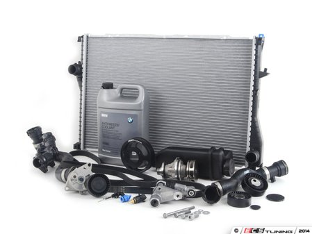 ES#2739217 - ECSE391153 - ECS Cooling Maintenance Kit - Level 3 - The ultimate cooling refresh kit - with aftermarket components, featuring an ECS Aluminum Pulley and a GEBA water pump - Assembled By ECS - BMW