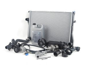ES#2739219 - ECSE391155 - ECS Cooling Maintenance Kit - Level 3 - The ultimate cooling refresh kit - with aftermarket components, featuring an ECS Aluminum Pulley and a GEBA water pump - Assembled By ECS - BMW
