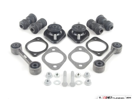ES#1892320 - E30SUSREF - Rear Suspension Rebuild Kit - level 1 - Address worn trailing arm bushings, sway bar end links, and blown rear shock mounts with this rear refresh kit - Assembled By ECS - BMW