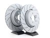 ES#2730751 - 34112282805KT6 -  performance Rear Brake Service Kit - Featuring Zimmermann rotors and Hawk HPS performance pads - Assembled By ECS - BMW