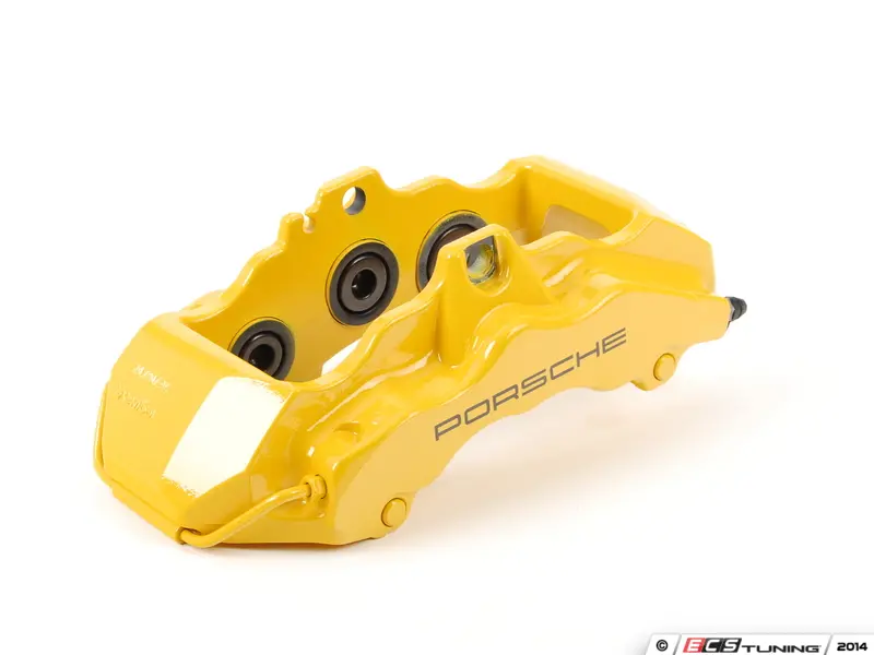 Genuine Porsche - 99635143231 - Front Brake Caliper - Yellow