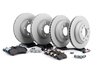 ES#2602249 - 95535140141PEKT - Performance Front & Rear Brake Service Kit - Featuring Zimmerman Z-Coated rotors and Hawk HPS brake pads - Assembled By ECS - Porsche