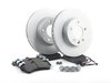 ES#2602242 - 95535140141FOKT - Front Brake Service Kit - Featuring Zimmermann rotors and Bosch QuietCast brake pads - Assembled By ECS - Porsche