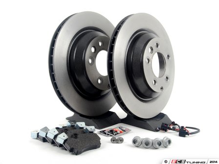 ES#2602338 - 95535240151ROKT - Rear Brake Service Kit - Featuring Brembo rotors and Textar brake pads - Assembled By ECS - Porsche