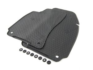 ES#340343 - 3B1061501041 - Front All Weather Floor Mats - Black - (NO LONGER AVAILABLE) - Great looking & great performing mat for your Passat. European Style. - Genuine Volkswagen Audi - 