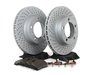 ES#2594686 - 98735140101FPKT - Performance Front Brake Service Kit - Featuring Zimmerman Z-Coated rotors and Hawk HPS brake pads - Assembled By ECS - Porsche