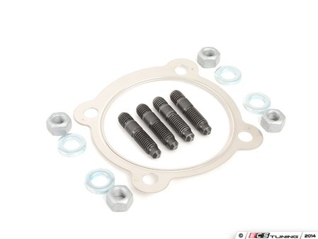 ES#2710421 - 1J0253115RKT - Catalytic Converter/Down Pipe Installation Kit - Includes the necessary hardware to install the catalytic converter/downpipe to the turbocharger - Assembled By ECS - Audi
