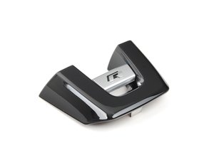 ES#1912831 - 5K0419685NPOP - Golf R Steering Wheel Emblem - (NO LONGER AVAILABLE) - Replace your broken or scuffed up emblem. - Genuine Volkswagen Audi - 