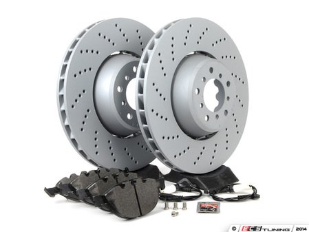 ES#2730753 - 34112282805KT8 - Front Brake Service Kit - Featuring Zimmermann rotors and Pagid pads - Assembled By ECS - BMW