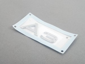 ES#205143 - 8P08537412ZZ - A3 Chrome Trunk Emblem - Replace your worn or missing emblem  - Genuine Volkswagen Audi - Audi