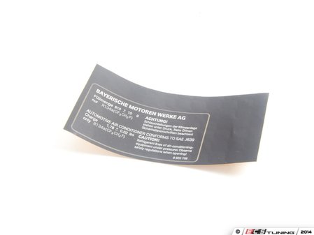 ES#179168 - 64506920708 - LABEL - Genuine BMW - BMW