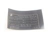 ES#256235 - 71227594296 - Exhaust Emissions Label - Genuine BMW - BMW