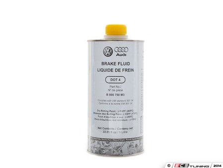 ES#11746 - B000750M3 - Brake Fluid - 1 Liter - (NO LONGER AVAILABLE) - DOT4 compliant - Genuine Volkswagen Audi - 