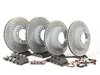 ES#2594701 - 99735193905OEKT - Front & Rear Brake Service Kit - Featuring Sebro rotors and Textar brake pads - Assembled By ECS - Porsche