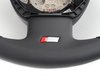 ES#450695 - 8K0419091BBWUL - 3-Spoke Multi Function Steering Wheel - Black - Perforated leather wrapped steering wheel, airbag not included - Genuine Volkswagen Audi - Audi