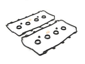 ES#2748543 - 077198025AKT5 - Valve Cover Gasket Kit - Includes the gasket sets for the left and right valve cover - Elring - Audi Volkswagen
