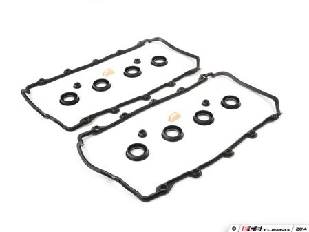 ES#2748543 - 077198025AKT5 - Valve Cover Gasket Kit - Includes the gasket sets for the left and right valve cover - Elring - Audi Volkswagen
