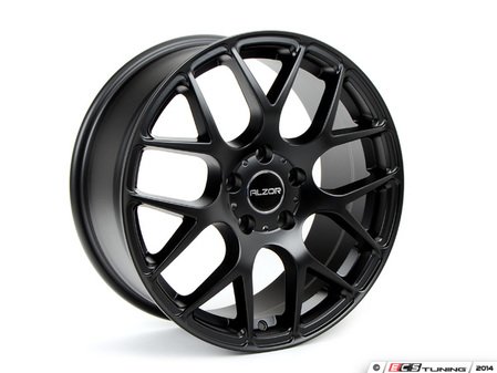 ES#2748496 - 349A-14kt - 17" Style 349 Wheels - Set Of Four - 17x7.5 ET45 5x112 57.1CB - Matte Black - Alzor - Audi Volkswagen