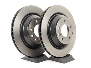 ES#2739833 - 95535240151KT7 - Rear Brake Rotors - Pair 14.09" (358mm) - Rear axle fitment - Both left and right - Brembo - Porsche