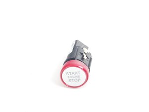 ES#2680712 - 4G1905217D - Start/Stop Switch - Chrome/red - Located on the center console - For vehicles with push-button start - Genuine Volkswagen Audi - Audi