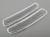 ES#2534842 - 971070 - Windshield Cowl Cover Grille Set - Chrome - Located at the windshield base - URO - MINI