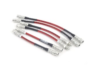 ES#5735 - 8d0698500 - Front & Rear Exact-Fit Stainless Steel Brake Lines - Kit - DOT-compliant kit to improve pedal feel in your vehicle. - ECS - Audi
