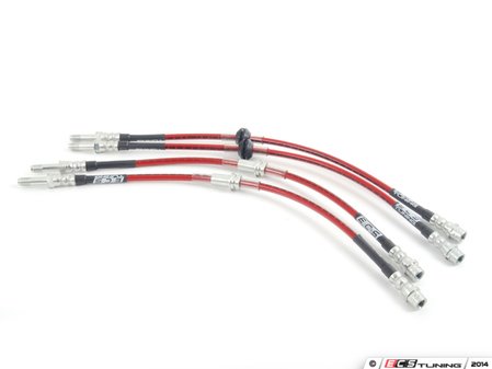 ES#258774 - E46XI34 - Exact-Fit Stainless Steel Brake Lines - Complete Kit - DOT-compliant kit to improve pedal feel in your vehicle. - ECS - BMW