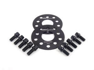 ES#2748178 - ECS10152KTWB1KT - ECS Wheel Spacer & Bolt Kit - 3mm With Black Ball Seat Bolts - Includes everything you need to install spacers on two wheels - ECS - Audi Volkswagen