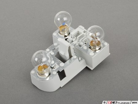 ES#174783 - 63218368762 - E46 Bulb Carrier - Right - For tail lights with amber turn indicator - Genuine BMW - BMW