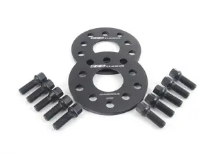  ECS Wheel Spacer And Bolt Kit - 8mm With Black Ball Seat Bolts