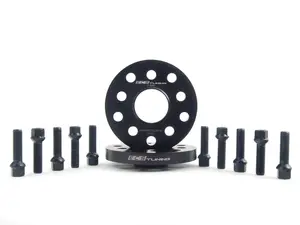 ECS Wheel Spacer & Bolt Kit - 17.5mm With Black Ball Seat Bolts