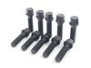 ES#2748196 - ECS10158KTWBC1 - ECS Wheel Spacer & Bolt Kit - 17.5mm With Black Conical Seat Bolts - Includes everything you need to install spacers on two wheels - ECS - Audi Volkswagen