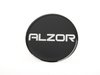 ES#2678423 - AZ6375MM1 - Alzor Center Cap Sticker - 63.75mm - Priced Each - Black sticker with chrome Alzor logo - Alzor - Audi BMW Volkswagen