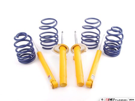 ES#2597238 - 8741-1390LKT - Performance Suspension Cup Kit - Race - Featuring Koni Yellow shocks with H&R Sport/Race Springs - Assembled By ECS - BMW