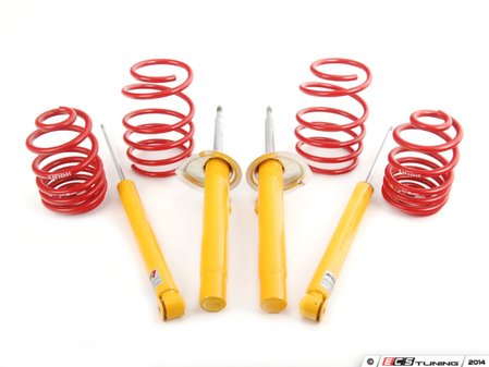 ES#2703030 - RACEKT - Performance Suspension Cup Kit - Race - Featuring Koni Yellow shocks with H&R Race Springs - Assembled By ECS - BMW