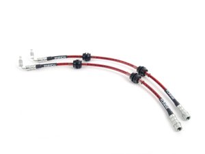 ES#3449506 - 024690ECS01 - Front Exact-Fit Stainless Steel Brake Lines - Front set of DOT-compliant lines for an improved pedal feel - ECS - Audi