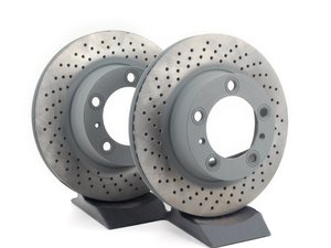 ES#2539426 - 98735140101KT2 - Front Brake Rotors - Pair 11.73" (298mm) - Directional front axle fitment - Both left and right - Sebro - Porsche