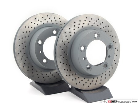 ES#2539426 - 98735140101KT2 - Front Brake Rotors - Pair 11.73" (298mm) - Directional front axle fitment - Both left and right - Sebro - Porsche