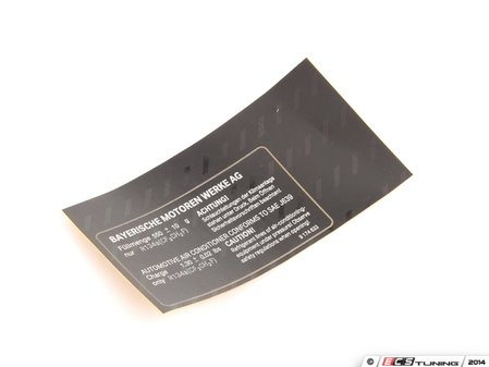 ES#1833277 - 71239174633 - LABEL, COOLANT - (NO LONGER AVAILABLE) - Genuine BMW - 